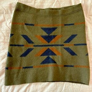 Toad and Co heartfelt sweater skirt green